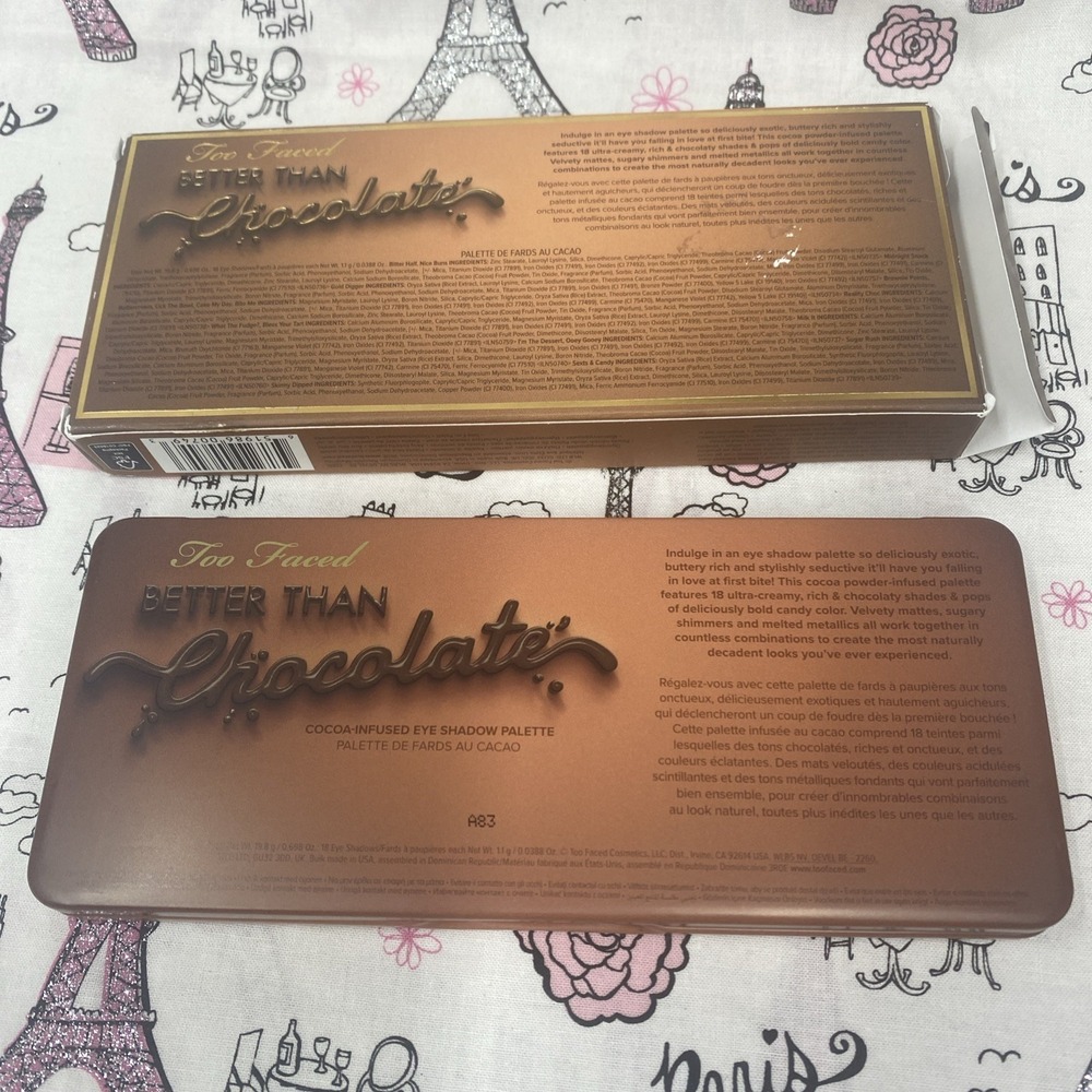 Too faced better than chocolate palette Damaged Box 100% Authentic - Picture 2 of 8